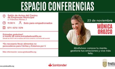 Disponibles las entradas para la conferencia de Mónica Orozco