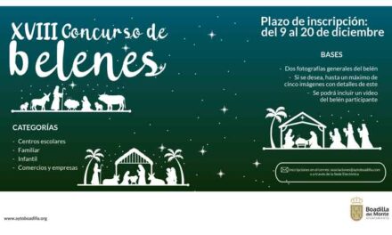 Abierta hasta el 20 de diciembre la inscripción para participar en el Concurso de belenes