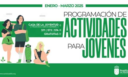 Juventud ofrece para el primer trimestre talleres, cursos, conciertos, actividades deportivas y de formación