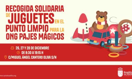 Campaña de recogida de juguetes en el Punto Limpio para la ONG Pajes Mágicos