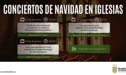 Tres iglesias acogerán conciertos de Navidad a cargo de coros de la Escuela Municipal de Música y Danza