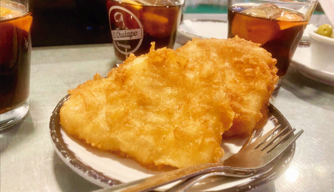 Casa Revuelta. Espectacular pincho de bacalao rebozado en Madrid
