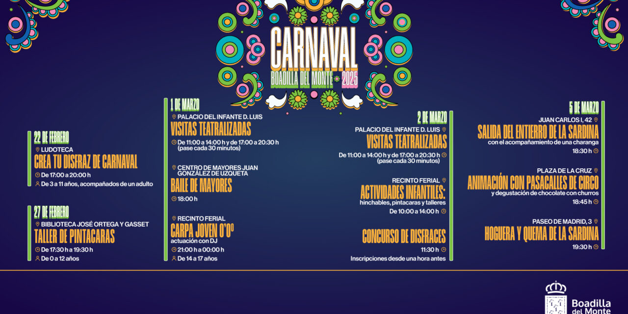 Boadilla celebrará el Carnaval con actividades para todo tipo de público