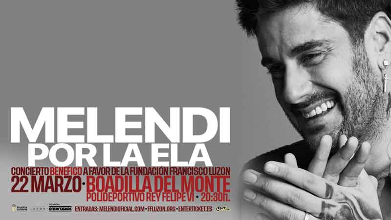 Melendi se suma a la lucha contra la ELA con un concierto benéfico en el Pabellón Rey Felipe VI