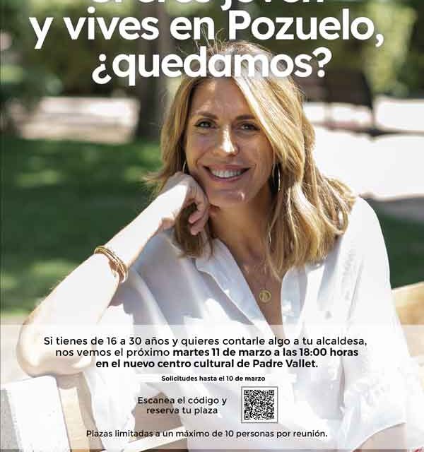 Los jóvenes de Pozuelo tendrán reuniones exclusivas con la alcaldesa para hablar de los temas que les preocupan