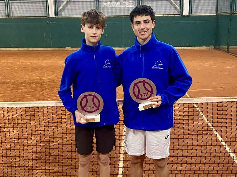 Jorge López y Adri Ibáñez, campeones de Madrid de tenis en categoría cadete de dobles