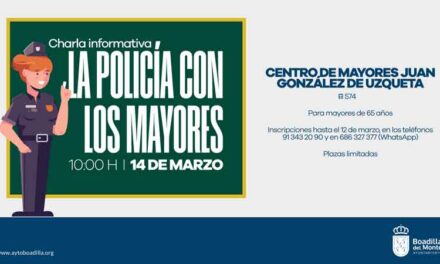 La Policía Local ofrece charlas y encuentros con los mayores de la localidad