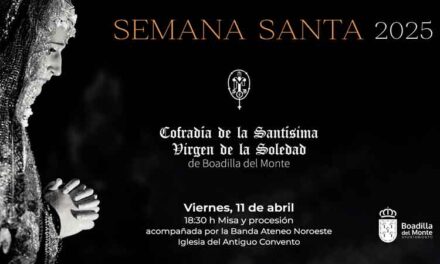 Procesión de la Virgen de la Soledad el próximo viernes, 11 de abril, por las calles del casco