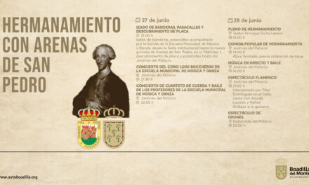 Boadilla del Monte y Arenas de San Pedro culminarán su Hermanamiento con actos festivos y culturales