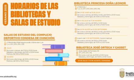 Horario especial de verano en las bibliotecas y salas de estudio municipales
