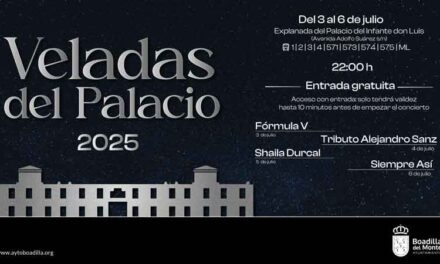 Fórmula V, Tributo Alejandro Sanz, Shaila Durcal y Siempre Así, en Las Veladas del Palacio del 3 al 6 de julio