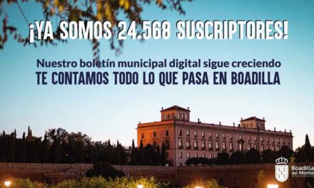 Boadilla anima a los vecinos a suscribirse a su boletín digital, que ya suma casi 25.000 seguidores