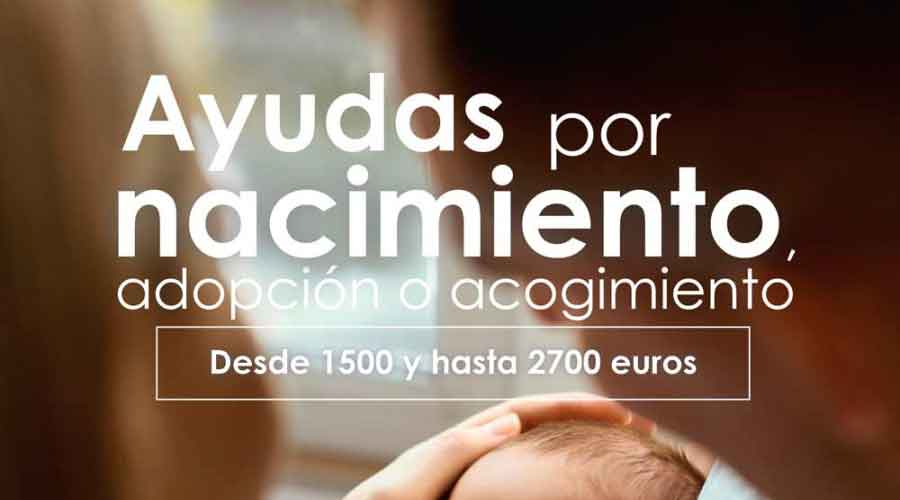 Abre el plazo de solicitud para las ayudas a los nacidos, adoptados o acogidos en el segundo cuatrimestre de este año