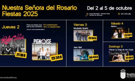 Pignoise, Rulo y la Contrabanda, Marlon y Modestia Aparte, platos fuertes de los conciertos de fiestas