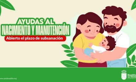 Abierto el plazo para subsanar las solicitudes defectuosas e incompletas de las ayudas de nacimiento