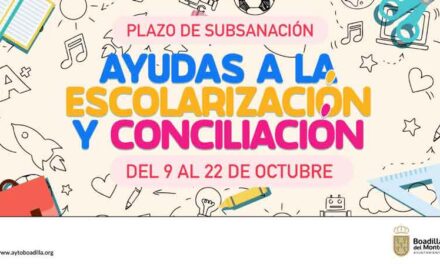 Abierto el plazo de subsanación de errores en las solicitudes de las becas para escolarización y conciliación familiar