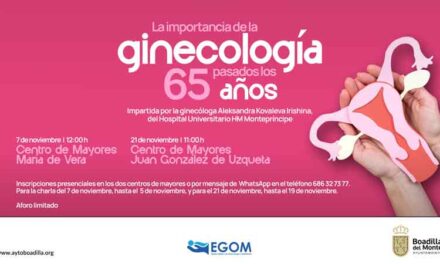 El Ayuntamiento ofrece dos conferencias y un taller sobre salud femenina para mujeres mayores de 65 años