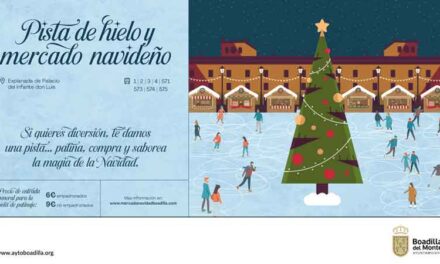 Boadilla inaugura esta tarde la pista de hielo, que estará abierta hasta el 11 de enero