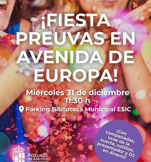 Pozuelo de Alarcón dará la bienvenida a 2026 con Las Preuvas, música y cotillón