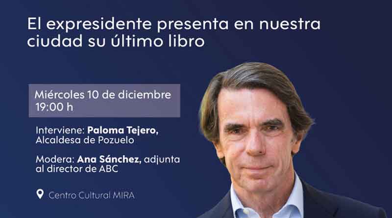 José María Aznar presenta en Pozuelo su libro ‘Orden y libertad’