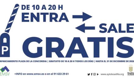 El aparcamiento de la plaza de la Concordia seguirá siendo gratuito de 10:00 a 20:00 horas en 2026