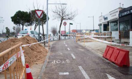 Continúa el acerado en la avenida Siglo XXI por la glorieta Virgen de la Paz hasta Condesa de Chinchón