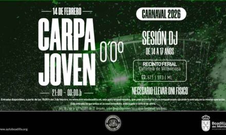 A partir de las 18:00 horas se pueden obtener las entradas para la Carpa Joven Carnaval del próximo 14 de febrero