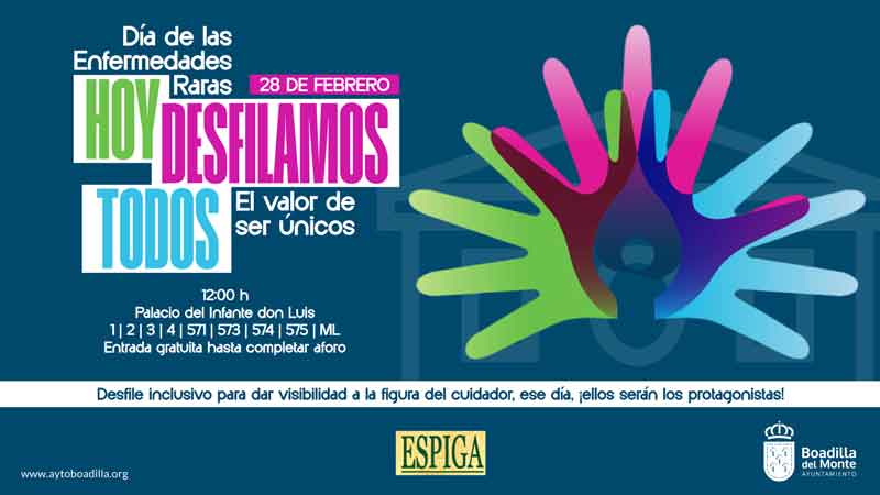 Boadilla rendirá homenaje a la figura del cuidador en el Día de las Enfermedades Raras con un desfile inclusivo