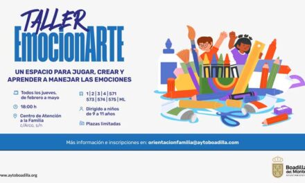 La Concejalía de Familia ofrece el taller EmocionArte para ayudar a los niños a manejar sus emociones