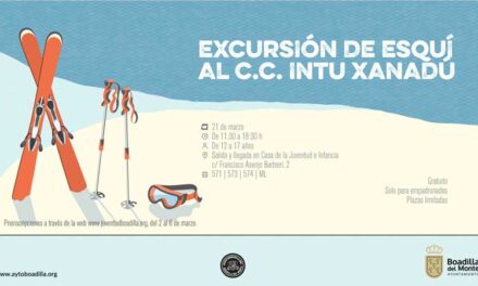 Abierta la preinscripción para la actividad de esquí a Xanadú el próximo 21 de marzo