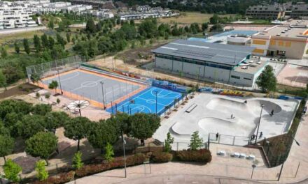 Inaugurada la nueva zona deportiva 1492, que incluye el segundo skatepark de Boadilla