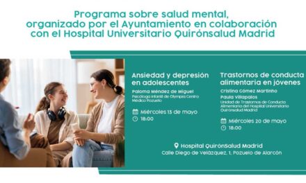 El programa de salud mental ‘Pozuelo en Mente’ llega a su recta final con dos conferencias para mayores