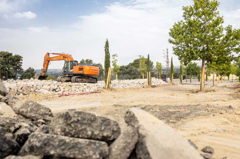 Comienzan las obras para reabrir el vial de la avenida Diego de Almagro
