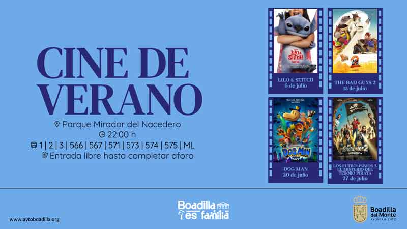 El Cine de Verano ofrece cuatro películas para un público familiar durante el mes de julio