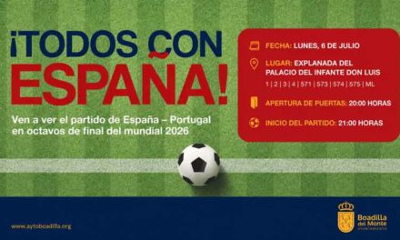 El Ayuntamiento invita a los vecinos a apoyar a España hoy en el partido contra Portugal