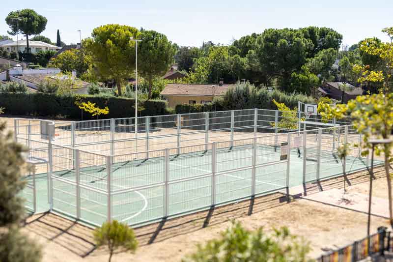 Finalizada la construcción de la nueva pista multideportiva del parque Mary Paz Pondal