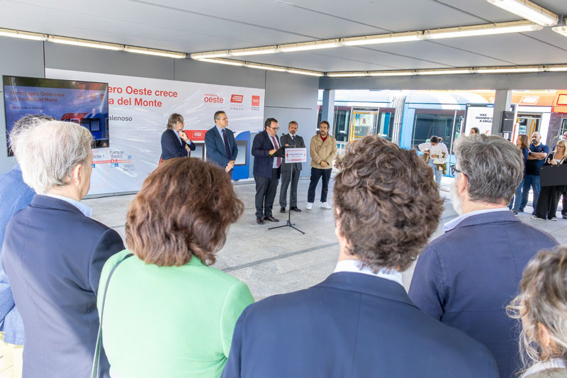 El consejero de Transportes presenta en Boadilla la ampliación de Metro Ligero Oeste hasta Valenoso