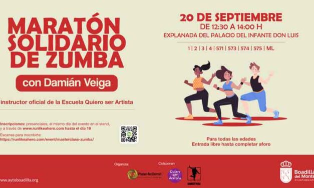 Boadilla celebrará un Maratón de Zumba a beneficio de la Asociación Síndrome Phelan-McDermid