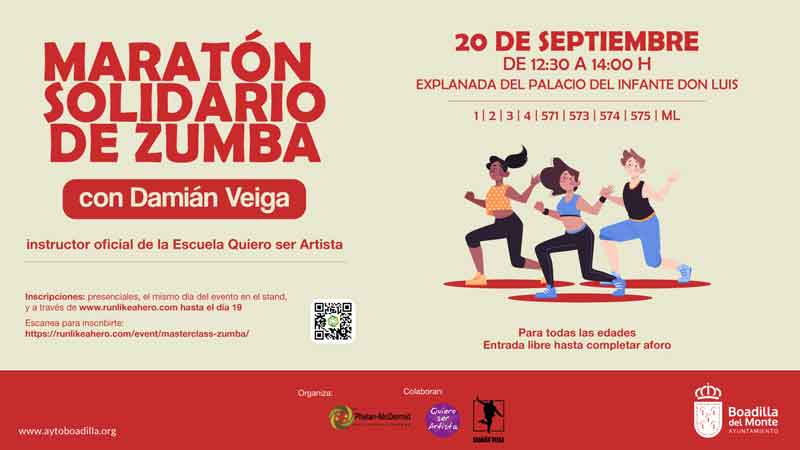 Boadilla celebrará un Maratón de Zumba a beneficio de la Asociación Síndrome Phelan-McDermid