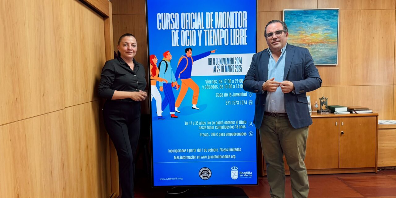 El plazo de inscripción para el Curso de Monitor de Ocio y Tiempo Libre será del 8 al 31 de octubre